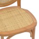 Καρέκλα Camil  φυσικό ξύλο οξιάς-φυσικό rattan 45x50x94εκ Model: 263-000030