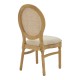 Καρέκλα Canco  φυσικό rubberwood-φυσικό rattan 50x55x98εκ Model: 263-000032