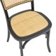 Καρέκλα Zozele  φυσικό rattan pe-μαύρο toon wood 45x51x88εκ Model: 263-000043