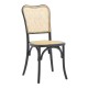 Καρέκλα Zozele  φυσικό rattan pe-μαύρο toon wood 45x51x88εκ Model: 263-000043