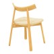 Καρέκλα Clareta  rubberwood-σχοινί σε φυσική απόχρωση 53x55x79εκ