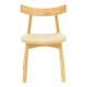 Καρέκλα Clareta  rubberwood-σχοινί σε φυσική απόχρωση 53x55x79εκ