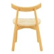 Καρέκλα Clareta  rubberwood-σχοινί σε φυσική απόχρωση 53x55x79εκ
