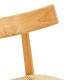 Καρέκλα Clareta  rubberwood-σχοινί σε φυσική απόχρωση 53x55x79εκ