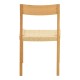 Καρέκλα Karlinda  ξύλο οξιάς-έδρα σχοινί σε φυσική απόχρωση 47.5x55x81εκ