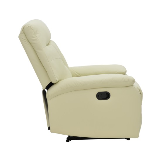 Πολυθρόνα relax Terpsi  κρεμ PU 80x94x100εκ Model: 269-000009