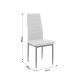 Καρέκλα Parker  PU ανθρακί-μαύρο πόδι 42x48x98εκ