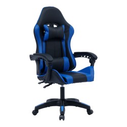 Καρέκλα γραφείου gaming William  PU μαύρο-μπλε Καρέκλα γραφείου gaming William  PU μαύρο-μπλε