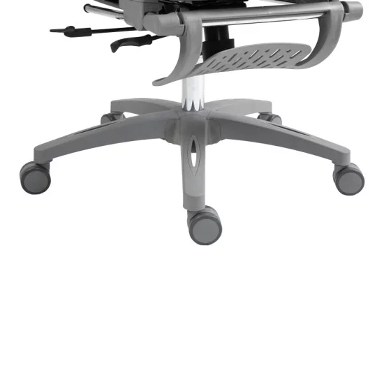 Καρέκλα γραφείου εργασίας Zenyk  mesh σε grey απόχρωση 63x70x126εκ