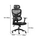 Καρέκλα γραφείου διευθυντή Cadrey  mesh μαύρο 67x64x120-128εκ