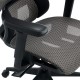 Καρέκλα γραφείου εργασίας ErgoFlow  μαύρο-γκρι 73x64x112-135εκ