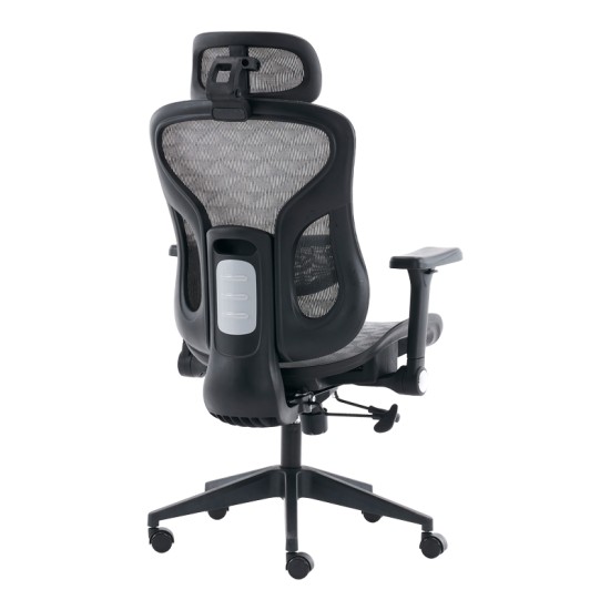 Καρέκλα γραφείου εργασίας Mesgo  μαύρο-γκρι 68x67-72x110-136εκ