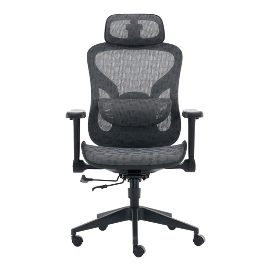 Καρέκλα γραφείου εργασίας Mesgo  μαύρο-γκρι 68x67-72x110-136εκ