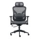 Καρέκλα γραφείου εργασίας Mesgo  μαύρο-γκρι 68x67-72x110-136εκ