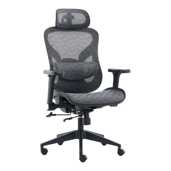 Καρέκλα γραφείου εργασίας Mesgo  μαύρο-γκρι 68x67-72x110-136εκ