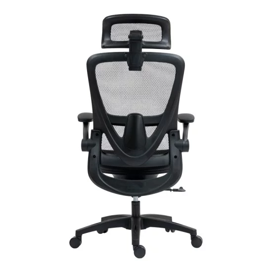 Καρέκλα γραφείου εργασίας Zenyk  mesh μαύρη 63x70x126εκ