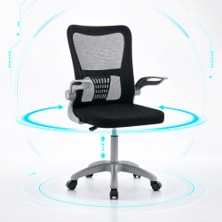 Καρέκλα γραφείου εργασίας Annalise  μαύρο mesh 57x53x100εκ