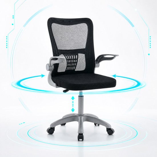 Καρέκλα γραφείου εργασίας Annalise  μαύρο mesh 57x53x100εκ
