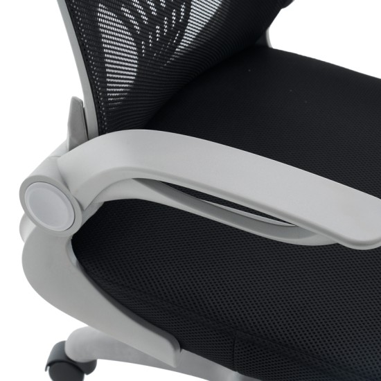Καρέκλα γραφείου εργασίας Annalise  μαύρο mesh 57x53x100εκ