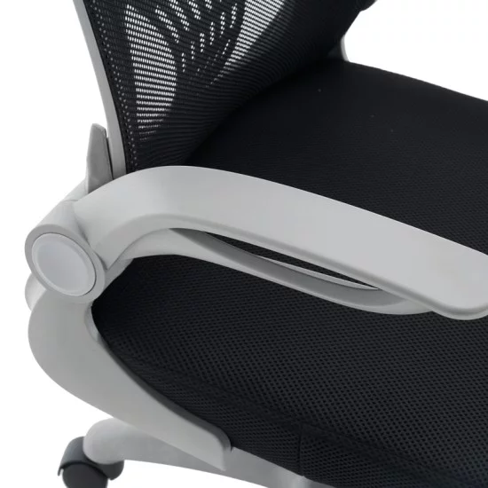 Καρέκλα γραφείου εργασίας Annalise  μαύρο mesh 57x53x100εκ