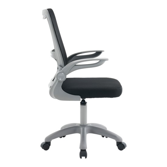 Καρέκλα γραφείου εργασίας Annalise  μαύρο mesh 57x53x100εκ