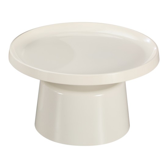 Τραπέζι σαλονιού Ginoze  μέταλλο σε λευκή απόχρωση Φ70x41εκ