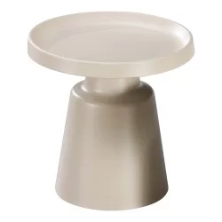 Βοηθητικό τραπέζι Ginoze  μέταλλο σε cappuccino απόχρωση Φ50x50.5εκ