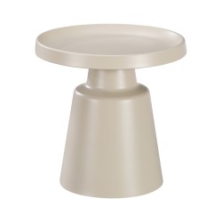 Βοηθητικό τραπέζι Ginoze  μέταλλο σε cappuccino απόχρωση Φ50x50.5εκ