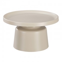 Τραπέζια σαλονιού Ginoze  σετ 2τεμ μέταλλο σε απόχρωση cappuccino