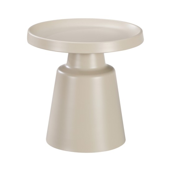 Τραπέζια σαλονιού Ginoze  σετ 2τεμ μέταλλο σε απόχρωση cappuccino