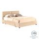Κρεβάτι διπλό Anay pakoworld με συρτάρι ύφασμα σομόν 160x200εκ Model: 279-000003