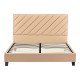 Κρεβάτι διπλό Franky pakoworld pu μπεζ 160x200εκ Model: 279-000007