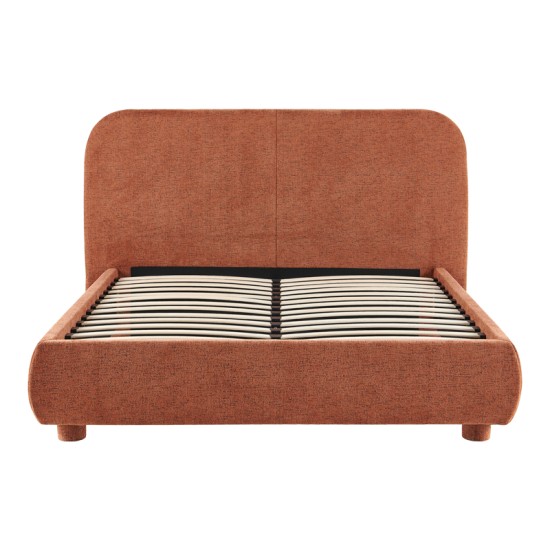 Κρεβάτι Salena  terracotta ύφασμα 160x200εκ