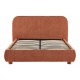 Κρεβάτι Salena  terracotta ύφασμα 160x200εκ