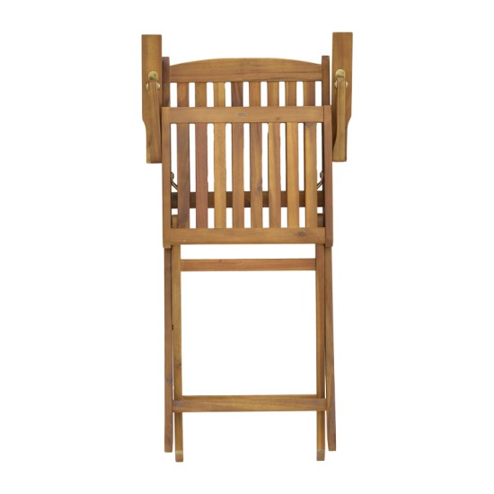 Τραπεζαρία Recofly-Falov  σετ 5τεμ φυσικό μασίφ ξύλο ακακίας 130x80x72εκ