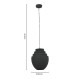 Φωτιστικό οροφής Kelsy Inart E27 μαύρο μέταλλο Φ30x122εκ Φωτιστικό οροφής Kelsy Inart E27 μαύρο μέταλλο Φ30x122εκ