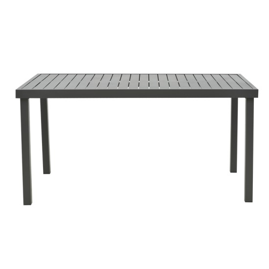 Τραπέζι Kliton αλουμινίου ανθρακί 150x80x74εκ Τραπέζι Kliton αλουμινίου ανθρακί 150x80x74εκ