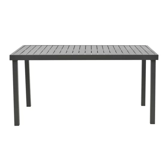 Τραπέζι Kliton αλουμινίου ανθρακί 150x80x74εκ Τραπέζι Kliton αλουμινίου ανθρακί 150x80x74εκ
