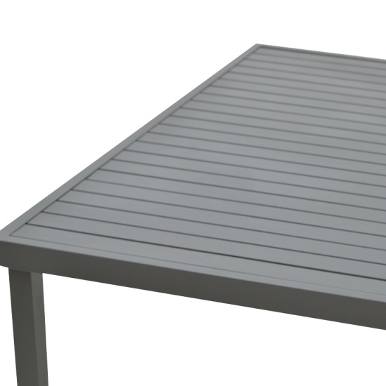Τραπέζι Kliton αλουμινίου ανθρακί 150x80x74εκ Τραπέζι Kliton αλουμινίου ανθρακί 150x80x74εκ