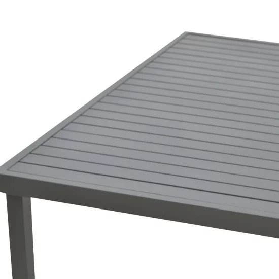 Τραπέζι Kliton αλουμινίου ανθρακί 150x80x74εκ Τραπέζι Kliton αλουμινίου ανθρακί 150x80x74εκ