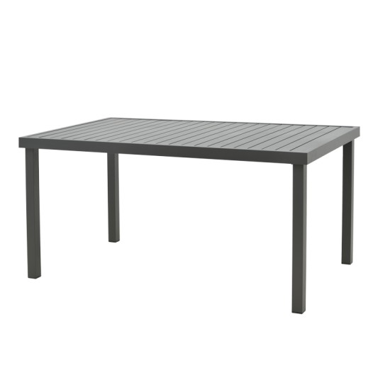 Τραπέζι Kliton αλουμινίου ανθρακί 150x80x74εκ Τραπέζι Kliton αλουμινίου ανθρακί 150x80x74εκ