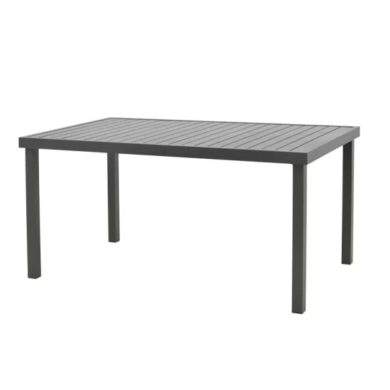 Τραπέζι Kliton αλουμινίου ανθρακί 150x80x74εκ Τραπέζι Kliton αλουμινίου ανθρακί 150x80x74εκ