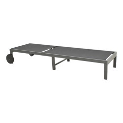 Ξαπλώστρα Mailo  ανθρακί αλουμίνιο και textilene σε μαύρη απόχρωση 71x206x30εκ Ξαπλώστρα Mailo  ανθρακί αλουμίνιο και textilene σε μαύρη απόχρωση 71x206x30εκ