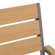 Πολυθρόνα Breze  στοιβαζόμενη plywood σε φυσική-αλουμίνιο σε ανθρακί απόχρωση 57.5x60x88εκ