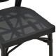 Καρέκλα κήπου Nacia  pakoworld μαύρο αλουμίνιο-μαύρο textilene 45x59x85εκ Model: 289-000006