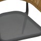 Πολυθρόνα Raven pakoworld στοιβαζόμενη rattan μπεζ-ανθρακί 57x62x78εκ Model: 291-000003