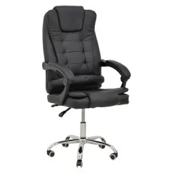 Καρέκλα γραφείου διευθυντή Toronsi  μαύρο pu 60x68x128εκ