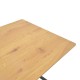 Τραπέζι Nerelis φυσικό mdf και πόδι μαύρο μέταλλο 160x90x75εκ Τραπέζι Nerelis φυσικό mdf και πόδι μαύρο μέταλλο 160x90x75εκ