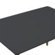 Τραπέζι Natali MDF μαύρο-πόδια φυσικό 120x80x76εκ Τραπέζι Natali MDF μαύρο-πόδια φυσικό 120x80x76εκ