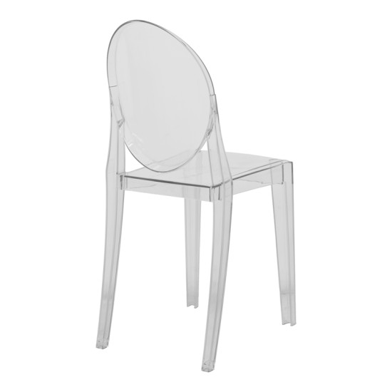 Καρέκλα Narova  διάφανο PC 40x45x92εκ